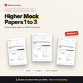 Mock Papers 1-3 + Mark Schemes | Edexcel GCSE Maths Higher