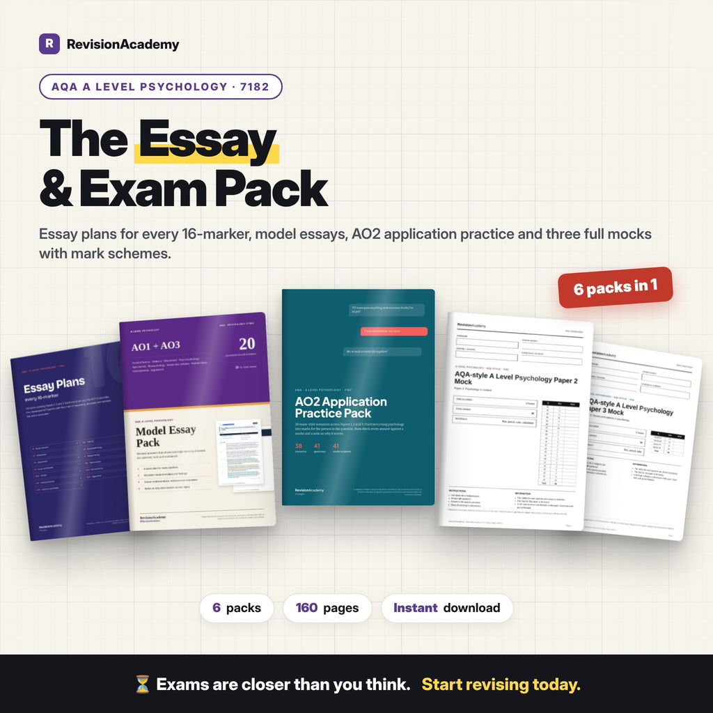 Essay & Exam Pack | AQA A Level Psychology