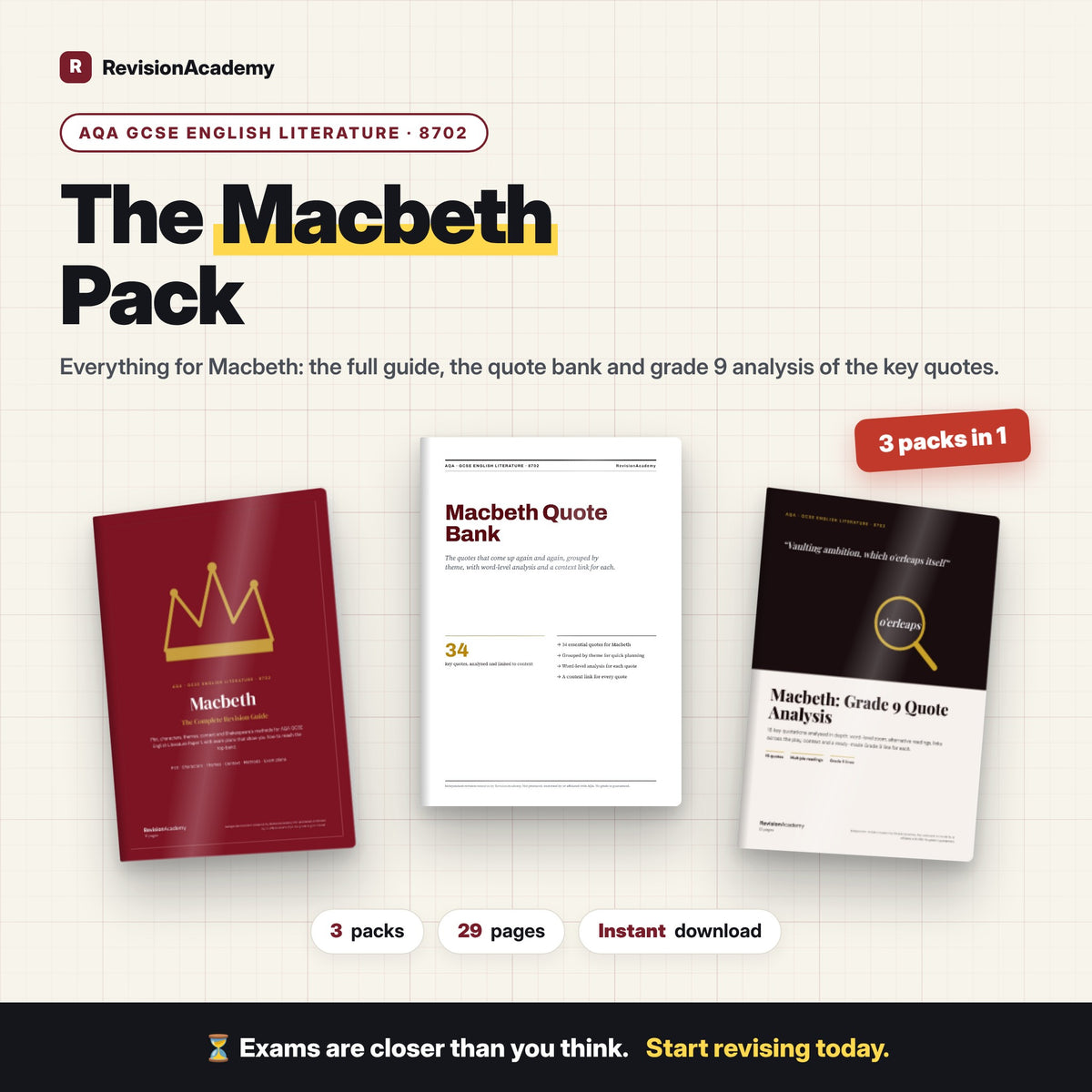 Macbeth Pack | AQA GCSE English Literature