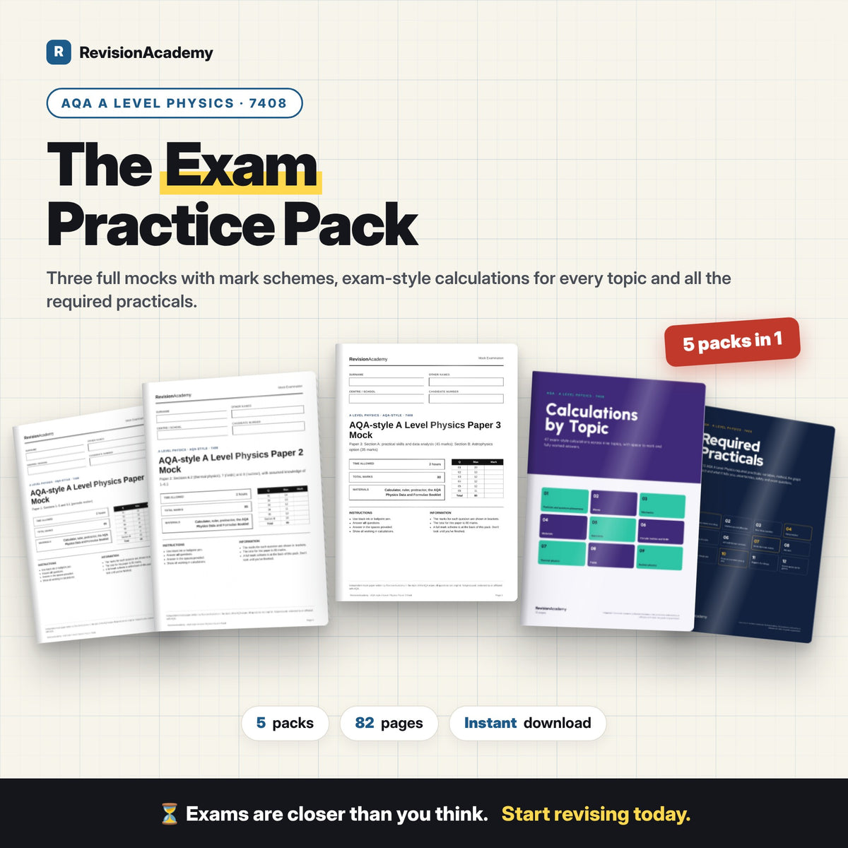 Exam Practice Pack | AQA A Level Physics