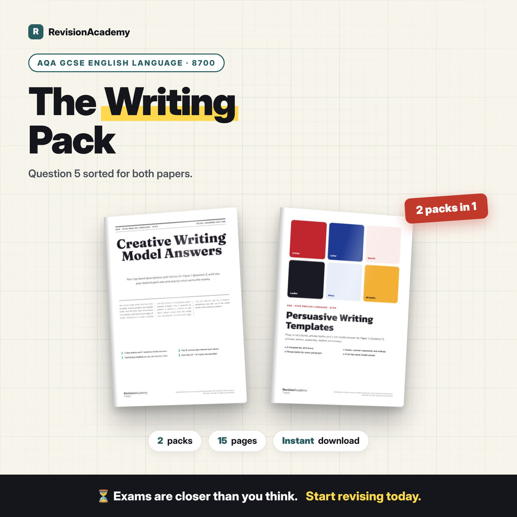 Writing Pack | AQA GCSE English Language