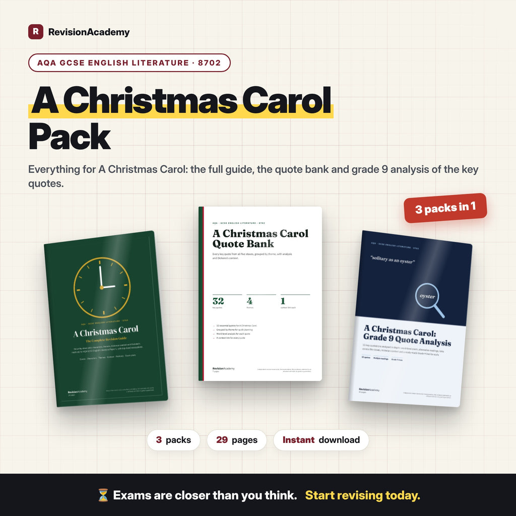 A Christmas Carol Pack | AQA GCSE English Literature