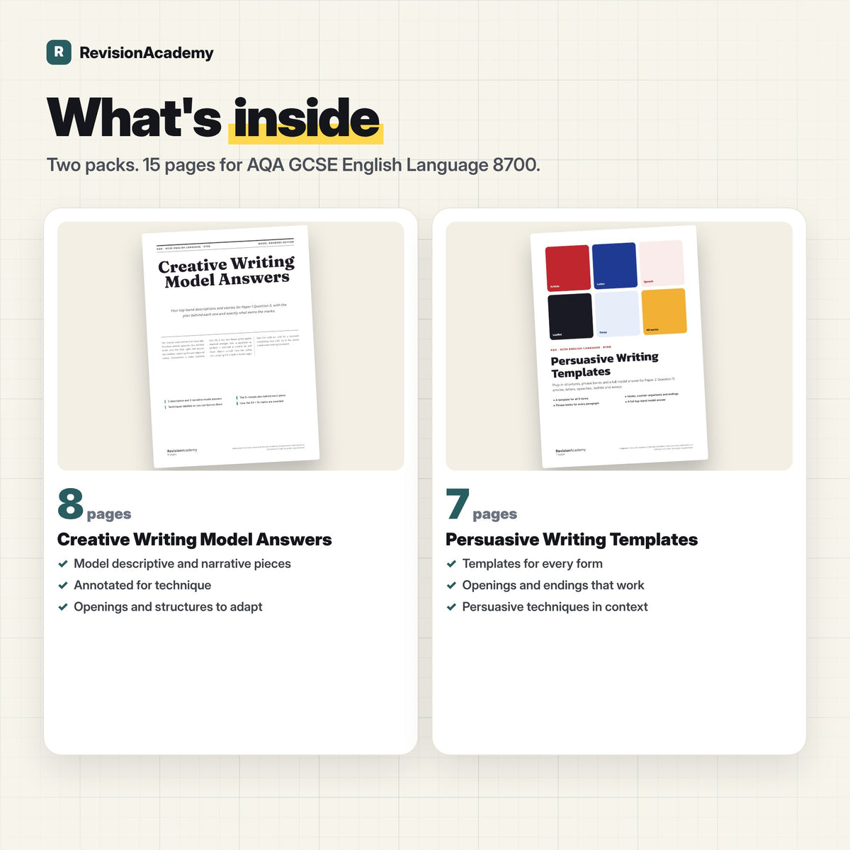 Writing Pack | AQA GCSE English Language
