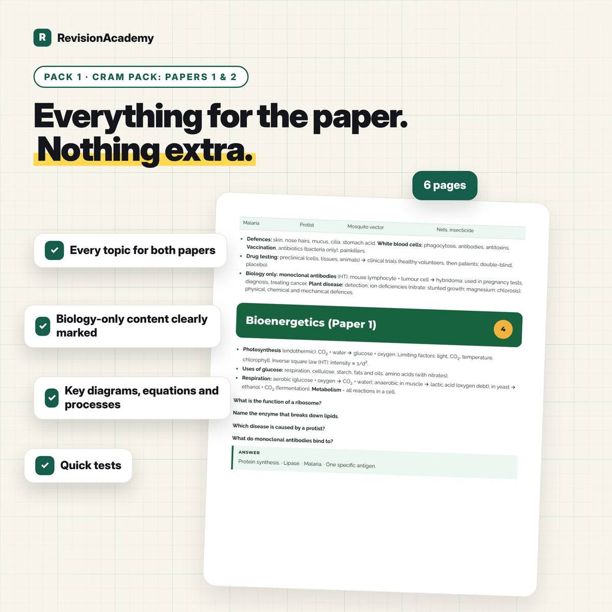 Triple Science Complete Bundle | AQA GCSE Biology, Chemistry & Physics