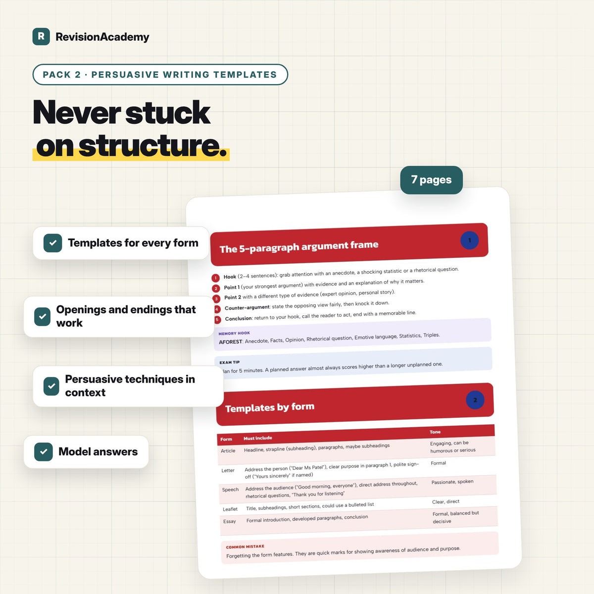 Writing Pack | AQA GCSE English Language